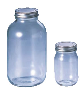 18-0キャップ ガラス保存びん 228106 450cc 【ガラス容器】【業務用保存容器】【業務用】