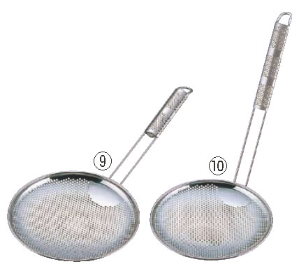 UK18-8パンチング そば揚げ ヨコ型 21cm 【業務用そば揚】【パンチング】【そば うどん パスタ】【18-8ステンレス】【UK】【湯切り】【業務用】