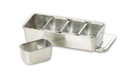 18-8プレス 00号用ヤクミ入 4ヶ入長【薬味容器】【薬味入れ】【業務用保存容器】【18-8ステンレス】【業務用】