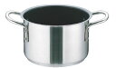 ムラノ インダクション テフロンセレクト 18-8半寸胴鍋(蓋無)20cm【ステンレス半寸胴鍋】【電磁調理器対応】【IH対応】【業務用鍋】【Murano Ind...