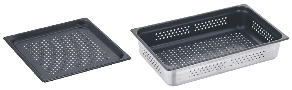 18-8ノンスティックガストロノーム穴明パン 1/1 65mm 811.2PFS 【穴明ガストロノームパン】【穴明ホテルパン】【フッ素加工】【18-8ステンレス】【DO-EN】【業務用】