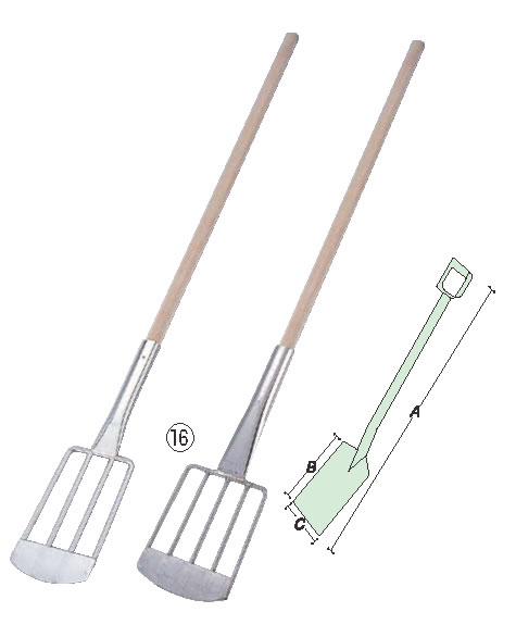 木柄18-8フォーク B型 5本爪【代引き不可】【ピッチフォーク】【18-8ステンレス】【業務用】