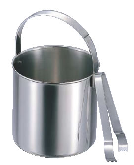 18-8ニューアイスペール 大 MR-485 (トング付)【氷入れ】【ステンレス】【バー用品】【業務用】