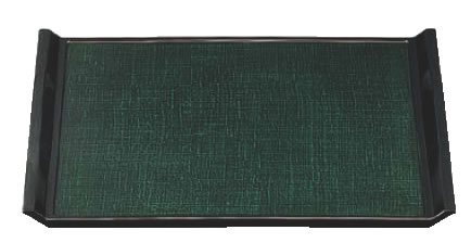 ウェーブ布目盆 グリーンカスリSL 15234900 尺3寸【お盆】【トレイ】【トレー】【会席盆】【業務用】