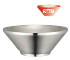 18-8 二重ラーメン丼 切立型【ステンレス】【業務用】
