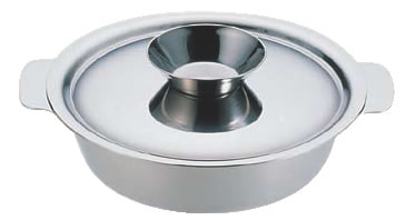 UK チリ鍋 33cm(18-8) 【IH 電磁調理器対応】【ちり鍋 チリ鍋】【料理演出用品】【和食卓上鍋】【業務用】