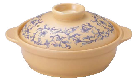 SK-24 宴席鍋 24cm 唐草 【IH対応】 【IH 電磁調理器対応】【料理演出用品】【和食卓上鍋 鍋用小物】【業務用】