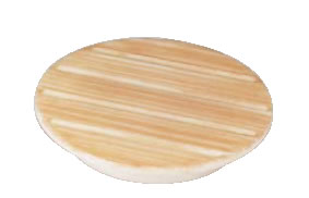 寿司皿用目皿(丸)白木刷毛目糸尻SL 12017000 【寿司桶 寿司皿】【料理演出用品】【釜飯 寿司 そば 丼重 】【業務用】