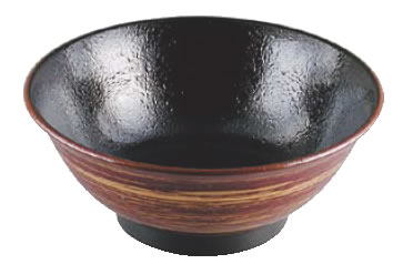 7寸 耐熱ラーメン鉢 うるみ金霞 33101950 【そば うどん器】【料理演出用品】【漆器 小皿 小鉢】【業務用】