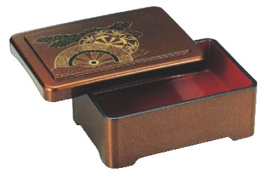 天丼重 御所車内朱 45151440【料理演出用品】【丼重】【重箱】【漆器】【業務用】