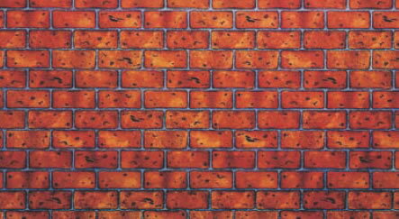 ビニール幕 SBM-02 赤レンガ【店内装飾】【業務用】