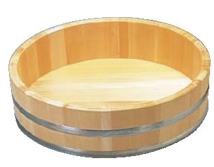 木製ステン箍 飯台(サワラ材) 90cm【代引き不可】【飯きり】【寿司桶】【半切】【業務用】