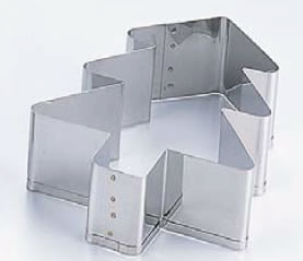 18-8 刃付セルクルリング ツリー型 21cm 【ケーキリング・セルクルリング】【製菓用品 製パン用品】【製菓用型】【18-8ステンレス】【業務用】