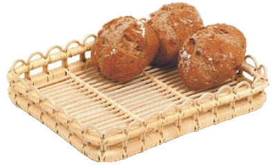 籐 芯盛かご 角長 16-771 【かご バスケット】【製菓用品 製パン用品】【業務用】