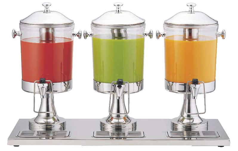 KINGO ジュースディスペンサー 10403-2 6L×3 【代引き不可】【ドリンクバー フリードリンク】【喫茶用品】【ジュース ドリンクディスペンサー】【バイキング用品】【ドリンクディスペンサー】【業務用】