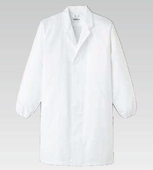男性用調理衣 長袖 KG-315 L【白衣 ユニフォーム 作業着】【厨房用】【給食用】【食堂用】【飲食店用】【業務用】