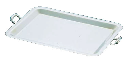 UK18-8ロイヤル カナッペトトレー (手付)L【角盆　装飾台】【バイキング ビュッフェ】【バンケットウェア】【皿】【18-8ステンレス】【業務用】