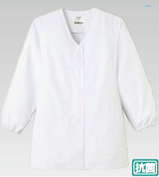 女性用調理衣 長袖 FA-330 L【白衣 ユニ...の商品画像