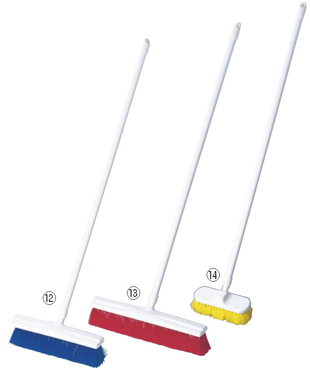 トゥーセル カラーブルーム 1454 ブルー (ハンドル付) 【代引き不可】【デッキブラシ】【清掃道具 掃除..