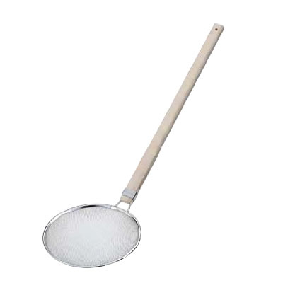 TSステンレス 木柄そば揚 24cm 【業務用そば揚】【6.5メッシュ】【そば うどん パスタ】【18-8ステンレス】【TS】【湯切り】【業務用】