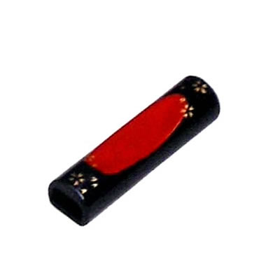 ■10セット■枕型箸止兼用箸置　黒内朱桜■10セット■