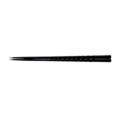 ■15セット■22.7cmノミ彫亀甲先端角箸 ブラック■15セット■