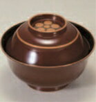 羽反吸椀 溜梅鉢天金 本漆塗 手描蒔絵【お椀】【小吸椀】【吸物椀】【汁椀】【味噌汁椀】【みそ汁】【..