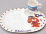 ダイナソワーズ ランチ皿(大)【ランチプレート】【お子様ランチ】【子供用】【キッズ用】【1-449-15】