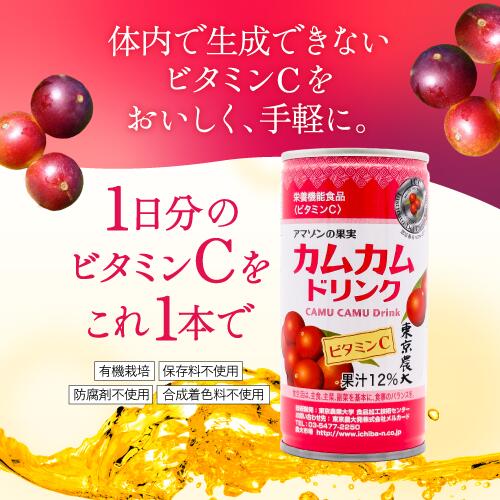 カムカムドリンク30本 ビタミンC ドリンク 栄養機能食品 無農薬 無添加 飲み物 むくみ ニキビ 健康維持 美容 ポリフェノール スーパーフード カムカム 栄養 健康飲料 東京農業大学 国産 美容ドリンク 美肌 エイジングケア 倦怠感 おすすめ 人気 日焼け 果物 2