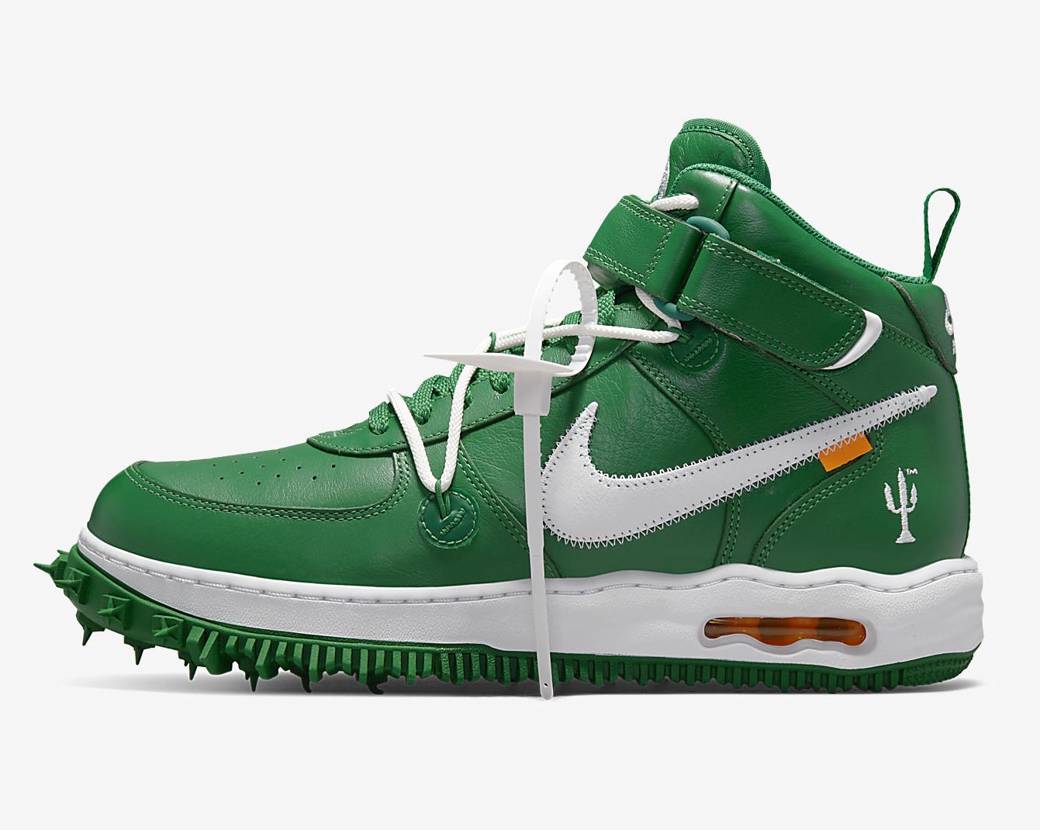 Off-White × Nike Air Force 1 Mid SP LTHR Pine Green オフホワイト × ナイキ エアフォース1 ミッド SP ...