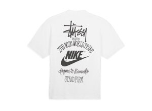 Stussy x Nike Men's T-Shirt White ステューシー x ナイキ メンズ Tシャツ ホワイト SS-561 S M L XL