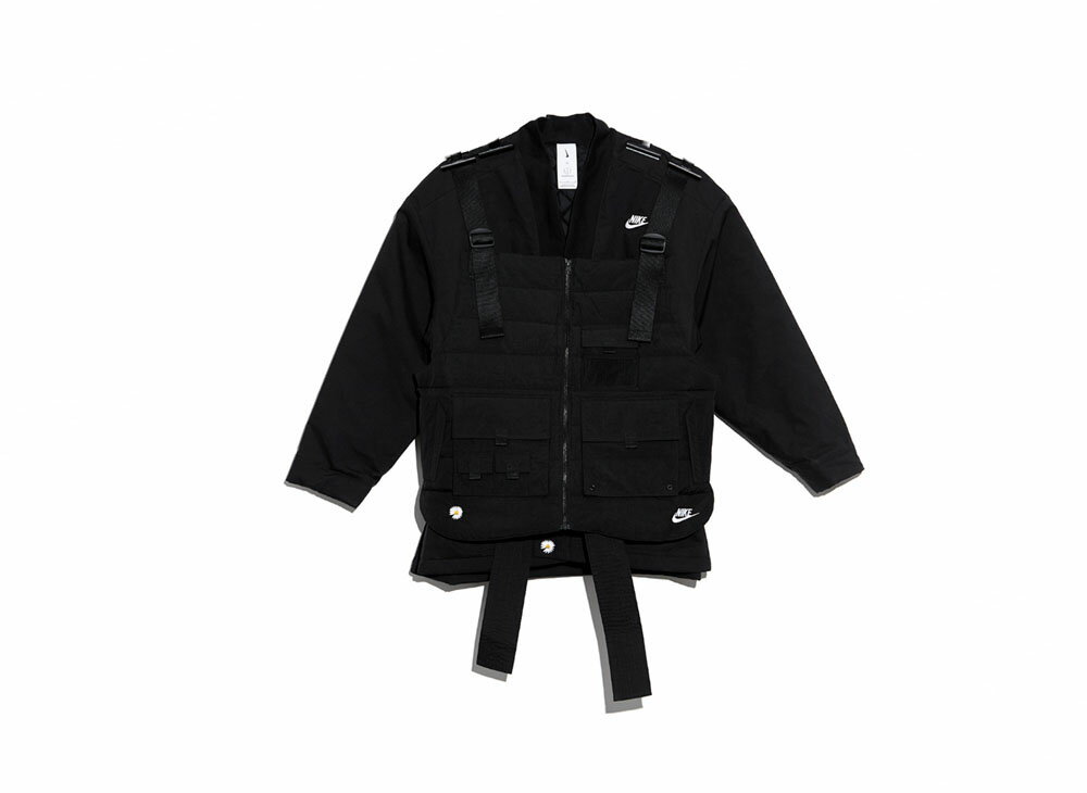 PEACEMINUSONE PMO x NIKE Jacket & Vest Black ピースマイナスワン ピーエムオー x ナイキ ジャケット & ベスト ブラック PMO-0227新古品