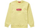 Supreme Box Logo Crewneck Pale Yellow シュプリーム ボックス ロゴ クルーネック ペイル イエロー 22AW【中古】新古品