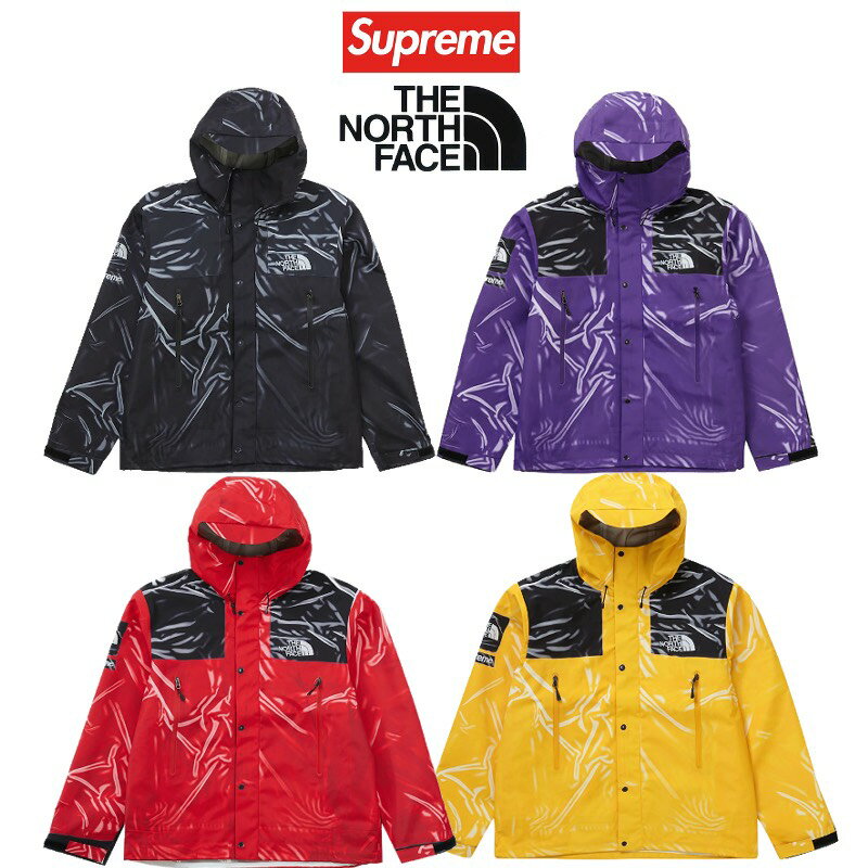 23SS Supreme / The North Face Trompe Loeil Printed Taped Seam Shell Jacket Vv[ U m[X tFCX gv C veBh eCvg V[ VF WPbg Black Red Yellow Purple SUP-SS23-106 Iׂ J[ TCYyÁzVÕi