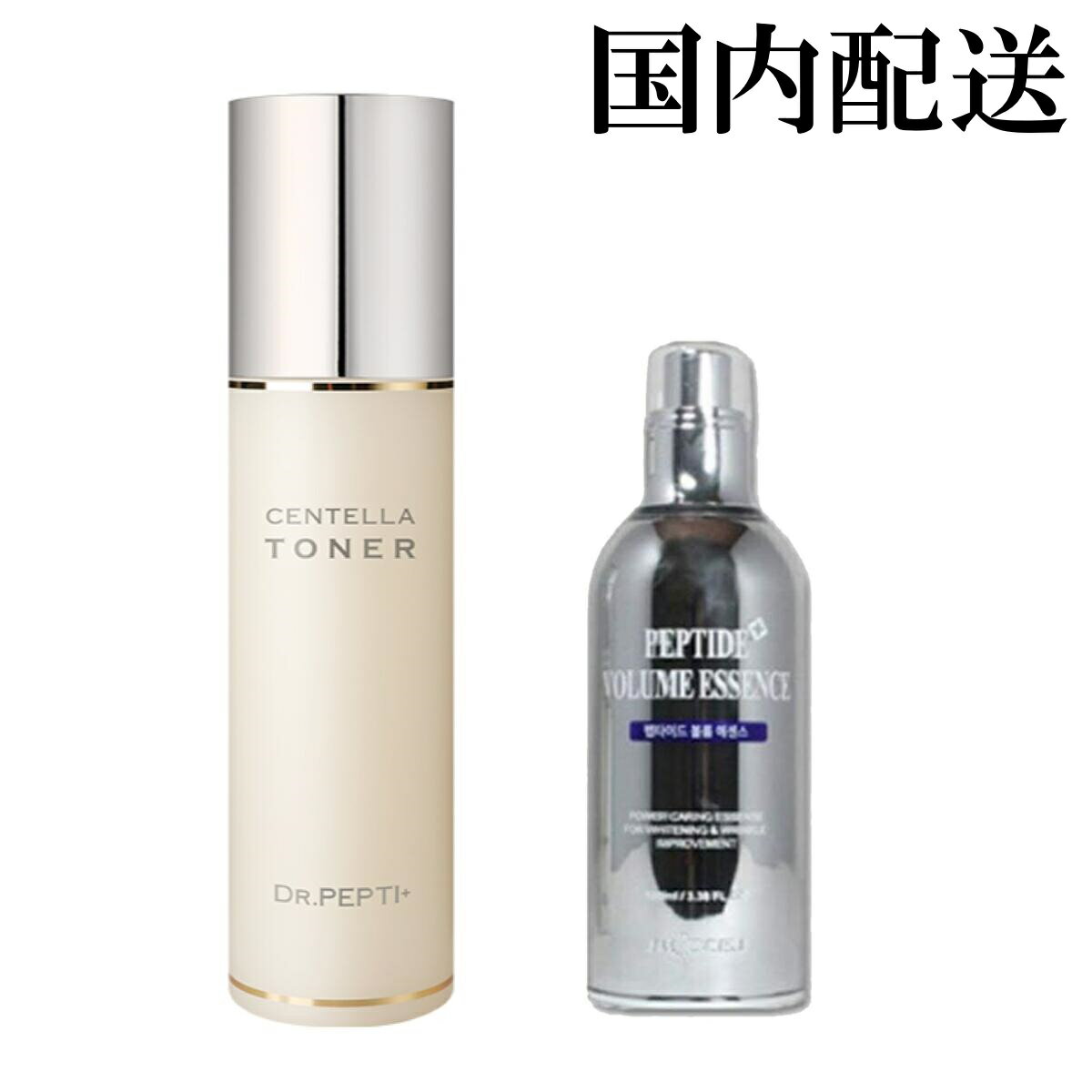 【国内配送】Dr.Pepti Centlla Toner 180ml センテラ トナー 180ミリ ペプチド ボリューム エッセンス 50ml セット ボトックス シワ改善 小顔効果 即効性 肌再生 保湿力 スキンケア アンチエイジング 美容 日本未発売 コスメ 韓国 韓コス