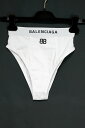 BALENCIAGA Slip Sports Briefs バレンシアガ スリップ スポーツ ブリーフ ホワイト BB 刺繍 Sサイズ (160/68A) 657382 【中古】新古品