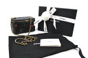 CHANEL シャネル バニティバッグ マトラッセ トランプ ミラー付き BLACK AP3079【中古】新古品
