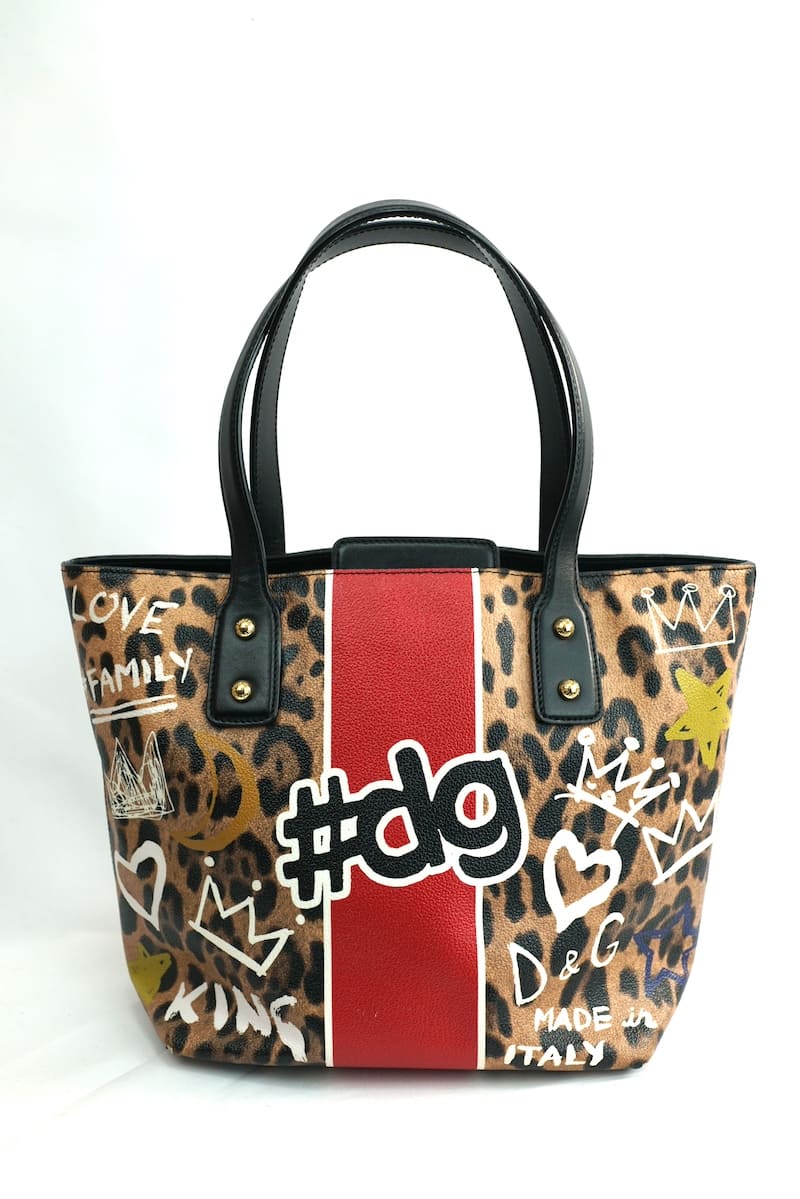 Dolce&Gabbana BEATRICE ドルチェ&ガッバーナ ベアトリーチェ カーフレザー トートバッグ Js36236【中古】