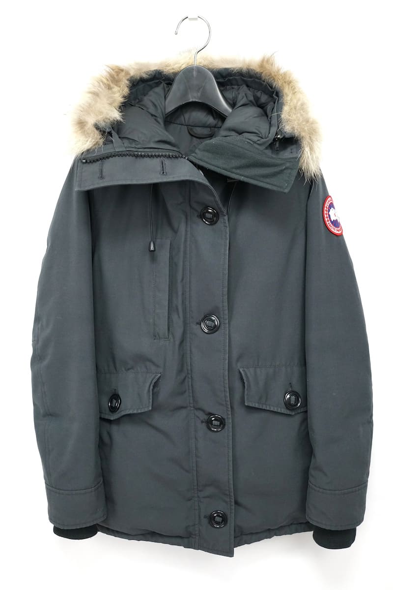 CANADA GOOSE カナダグース CHARLOTTE PARKA ダウンジャケット レディース Sサイズ ネイビーマリン コットン ポリエステル 2300JL【中古】