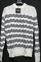 Loro Piana WITH HIROSHI FUJIWARA ロロピアーナ×藤原ヒロシWavy Stripe Sweater Knit white Size...