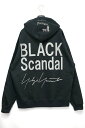 BLACK Scandal Yohji Yamamoto PEACE AND AFTER ブラックスキャンダル ヨウジヤマモト ピースアンドアフター パーカー ブラック コットン 3サイズ 【中古】