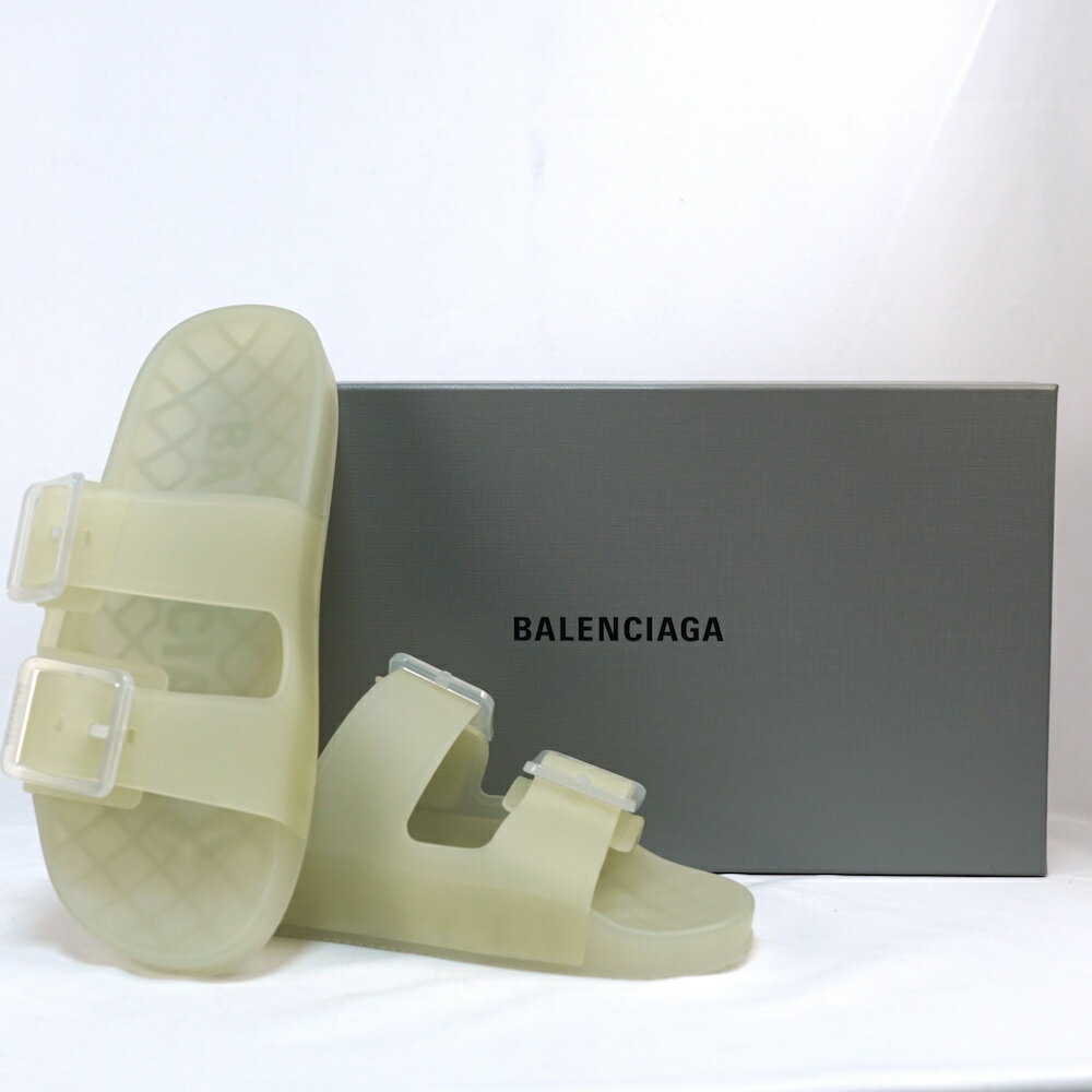 BALENCIAGA バレンシアガ MALLOCA SANDAL スライダー サンダル TRASPARENT PLASTIC 41サイズ(約27cm) 6..