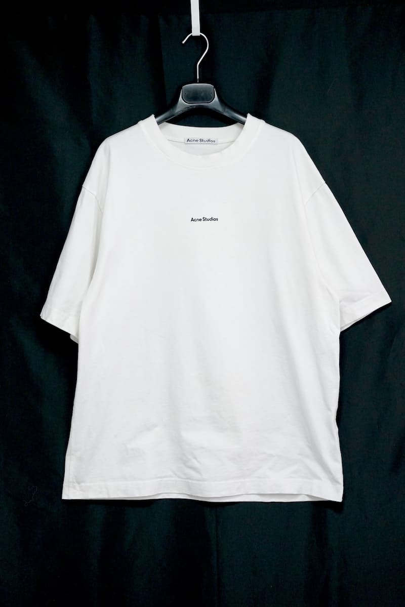 Acne Studios アクネ ストゥディオス コットン ホワイト Tシャツ Lサイズ 【中古】