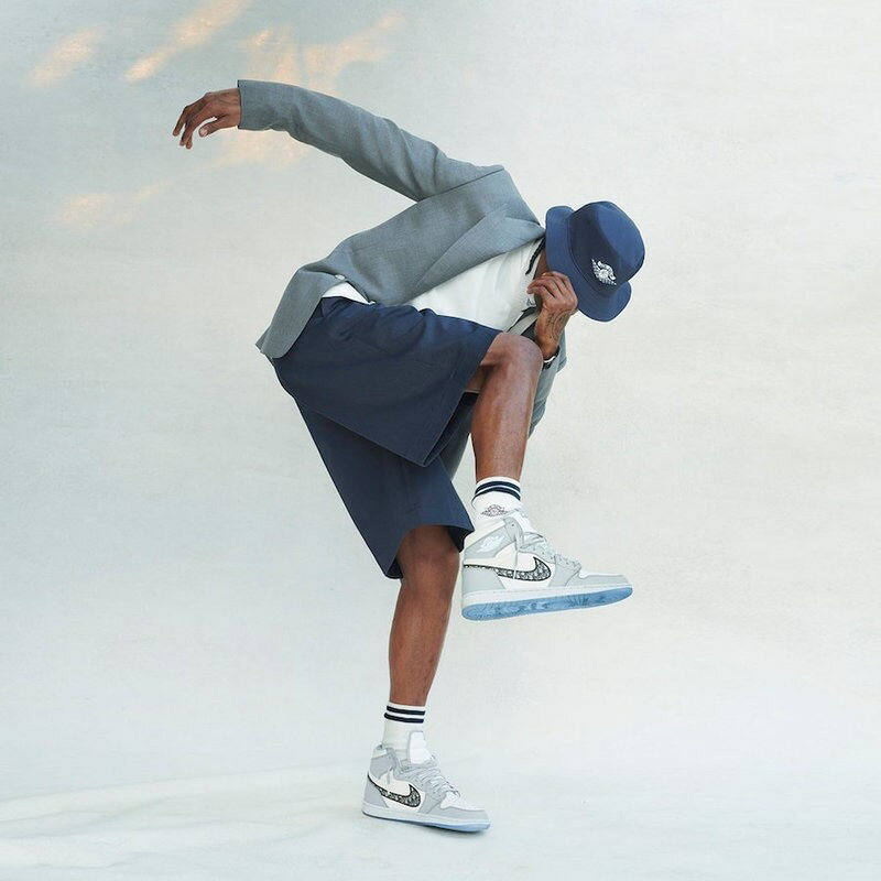 【国内配送】DIOR × Nike Air Jordan 1 HIGH OG ディオール ナイキ エアジョーダン1 コラボレーションモデル ハイカット スニーカー グレー 選べる サイズ 新品未使用 最新 人気 靴 稀少