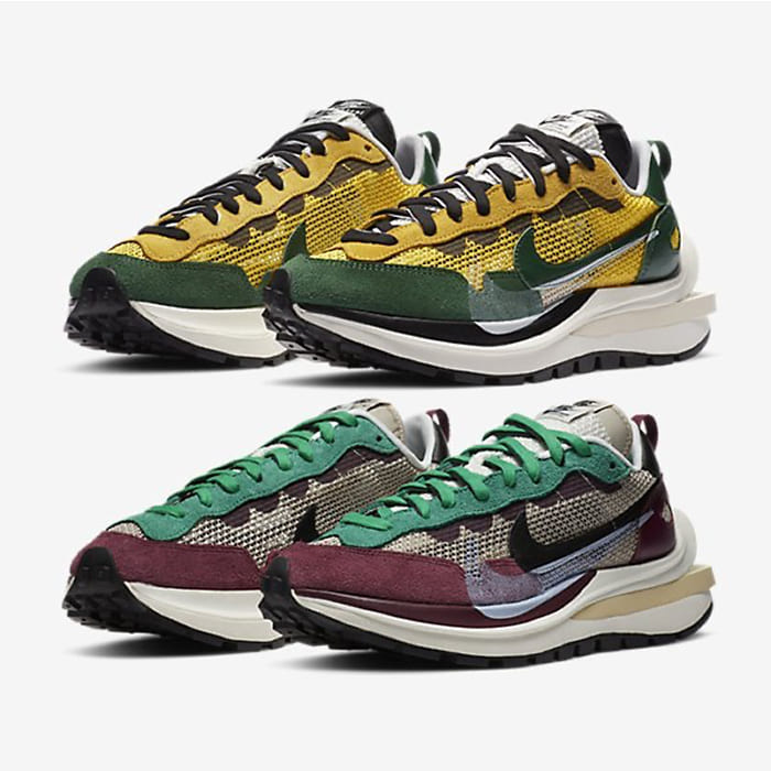 NIKE × sacai vapor waffle ナイキ×サカイ　ヴェイパーワッフル　ツアー イエロー ＆ ジョージ グリーンセイル、ストリング & ブラック ヴィランレッド　選べるカラー