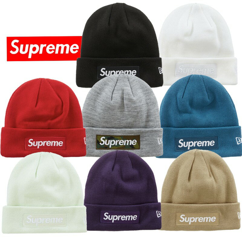 23FW Supreme New Era Box Logo Beanie シュプリーム ニューエラ ボックス ロゴ ビーニー【中古】