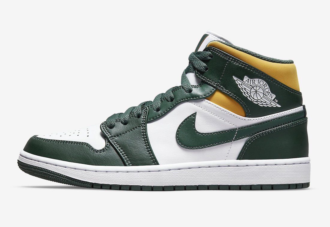 Nike Air Jordan 1 Mid Seattle Supersonics ナイキ エアジョーダン1 ミッド シアトル・スーパーソニックス 554724-371【中古】新古品