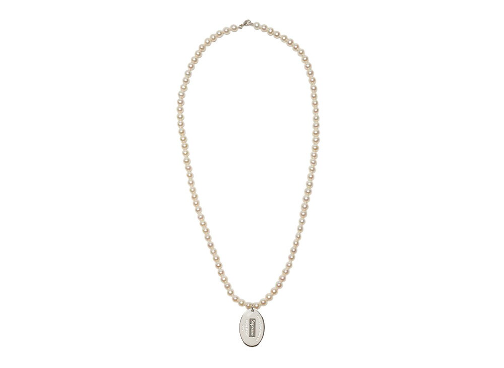 Supreme / Tiffany Co. Return to Tiffany Oval Tag Pearl Necklace Pearl シュプリーム / ティファニー リターン トゥー ティファニー オーバル タグ パール ネックレス パール【中古】新古品