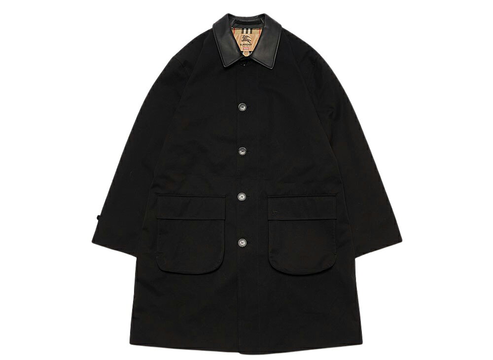 メンズファッション, コート・ジャケット Supreme Burberry Leather Collar Trench Black S M L XL