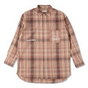 WIND AND SEA WDS (Be Youth Town) Plaid shirt Beige ウィンダンシー WDS プラッドシャツ チェック柄 シャツ ベージュ